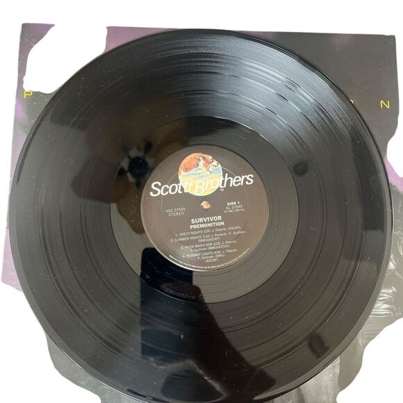 SURVIVOR - PREMONITION LP 12” 1981 ROCK ALBUM VINYL RECORD - Picture 6 of 6
